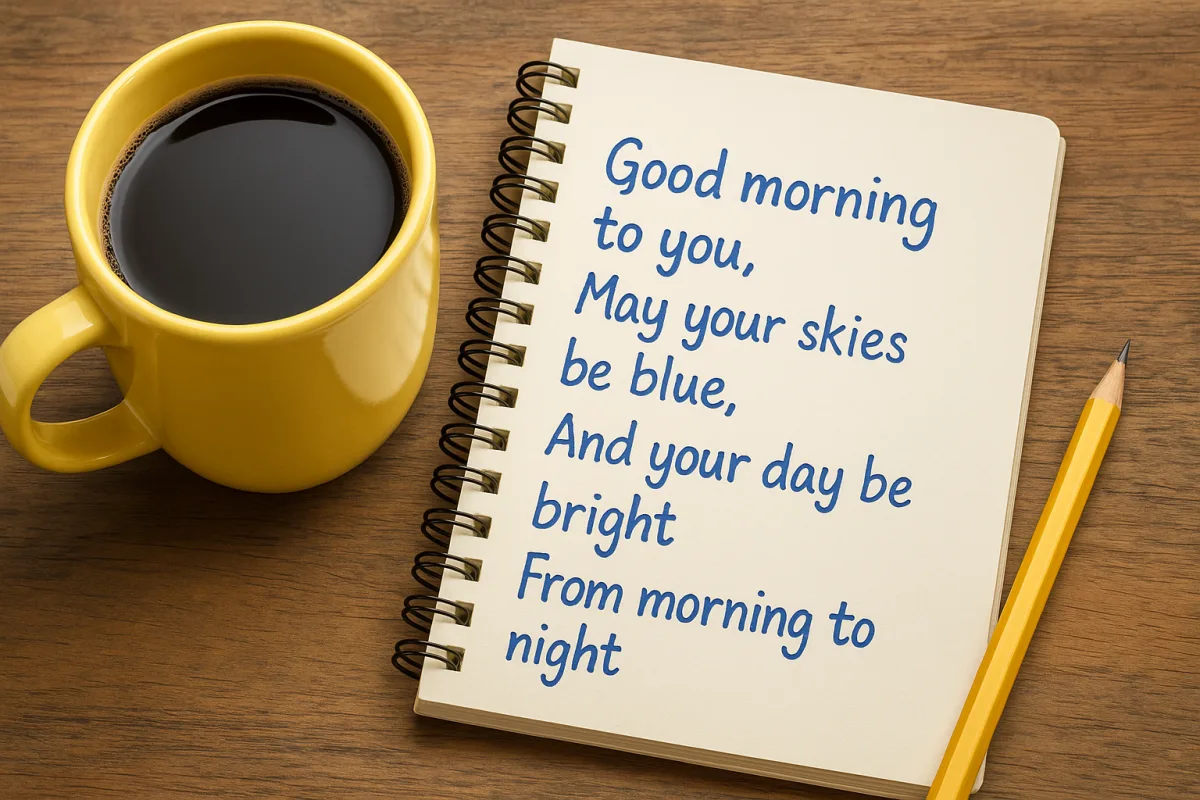 Buongiorno in rima: componi saluti creativi per stupire e divertire ogni mattina
